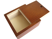 slide lid wooden box