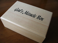 print logo wooden box